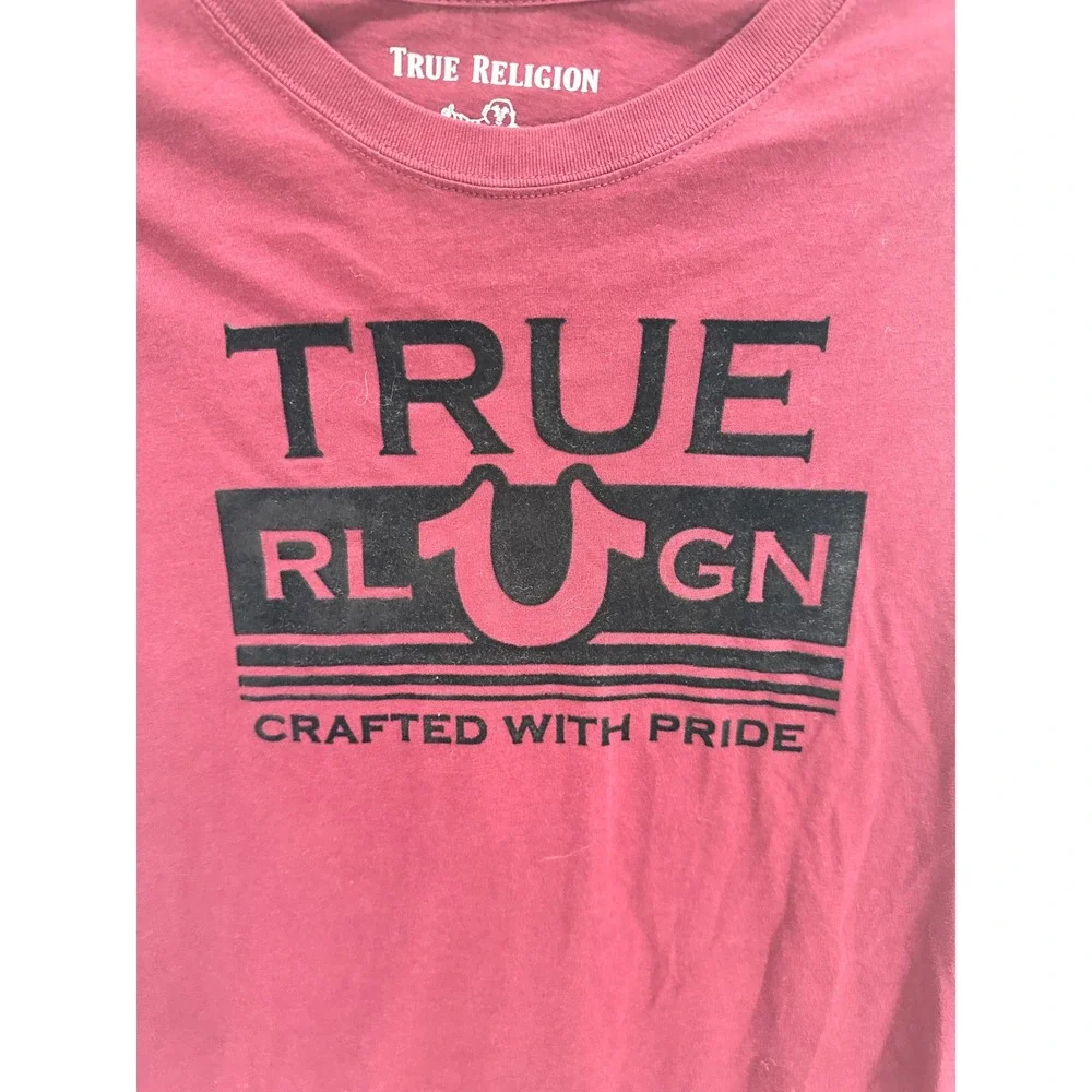 True Religion Crafted‎ with Pride Long Sleeve Graphic Tee Mens Large